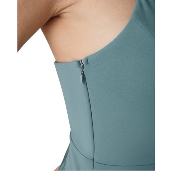 Breezeful Backless Side Invisible Zipper Pocket Wide Leg Quick Dry Resort Slip - Picture 3 of 5